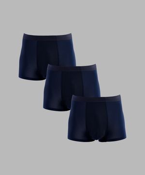 [3PACK] 1507 베이직 심리스 밴딩 드로즈 - 네이비