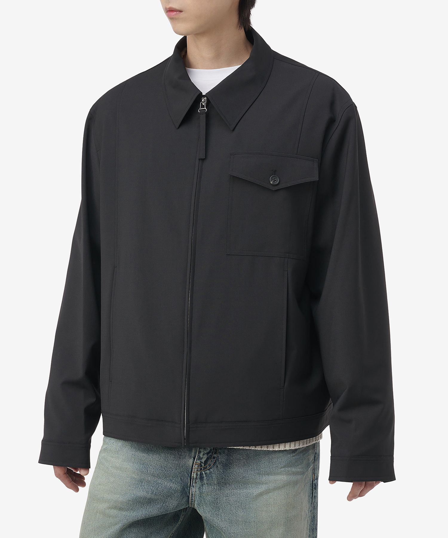 MUSINSA公式 | HELMUT LANG ジップアップブルゾンジャケット 