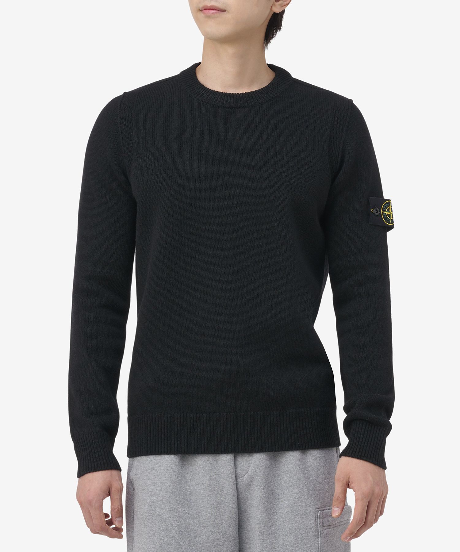 MUSINSA公式 | STONE ISLAND 男性ワッペンパッチウールブレンドニット 