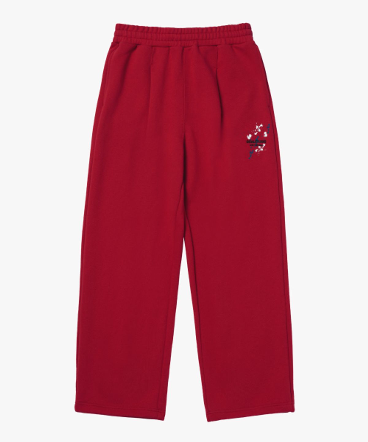 골스튜디오(GOALSTUDIO) ESSENTIAL PAINTED WIDE PANTS-RED