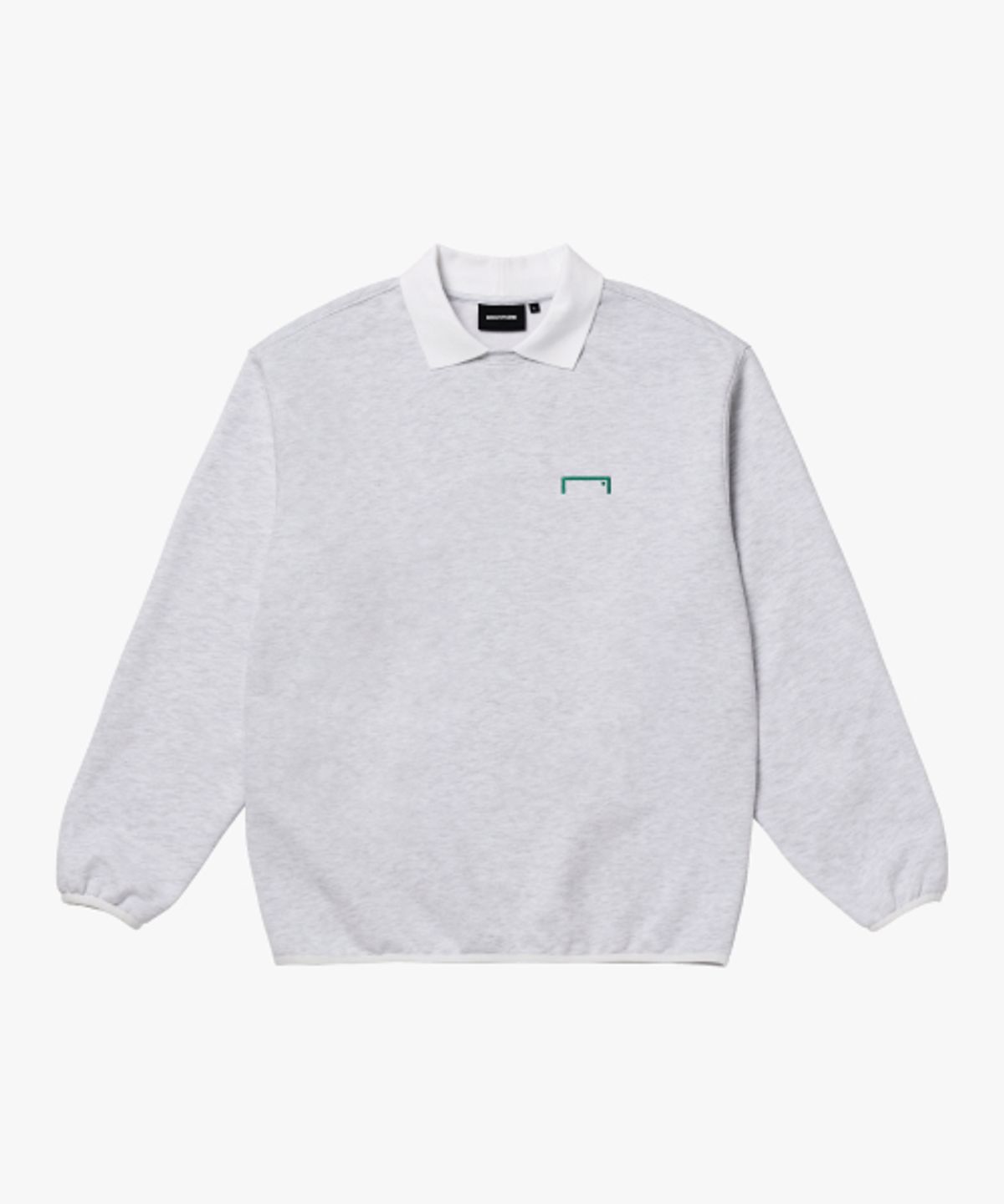 골스튜디오(GOALSTUDIO) ESSENTIAL COLLARED SWEAT-MELANGE GREY