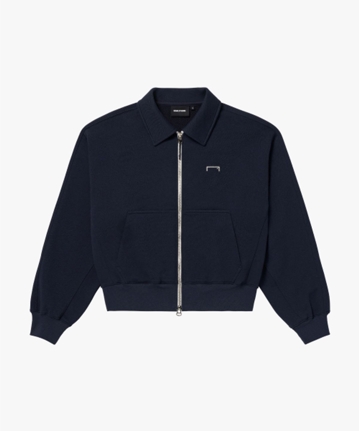 골스튜디오(GOALSTUDIO) WOMENS COLLARED FULL ZIP-UP-DARK NAVY