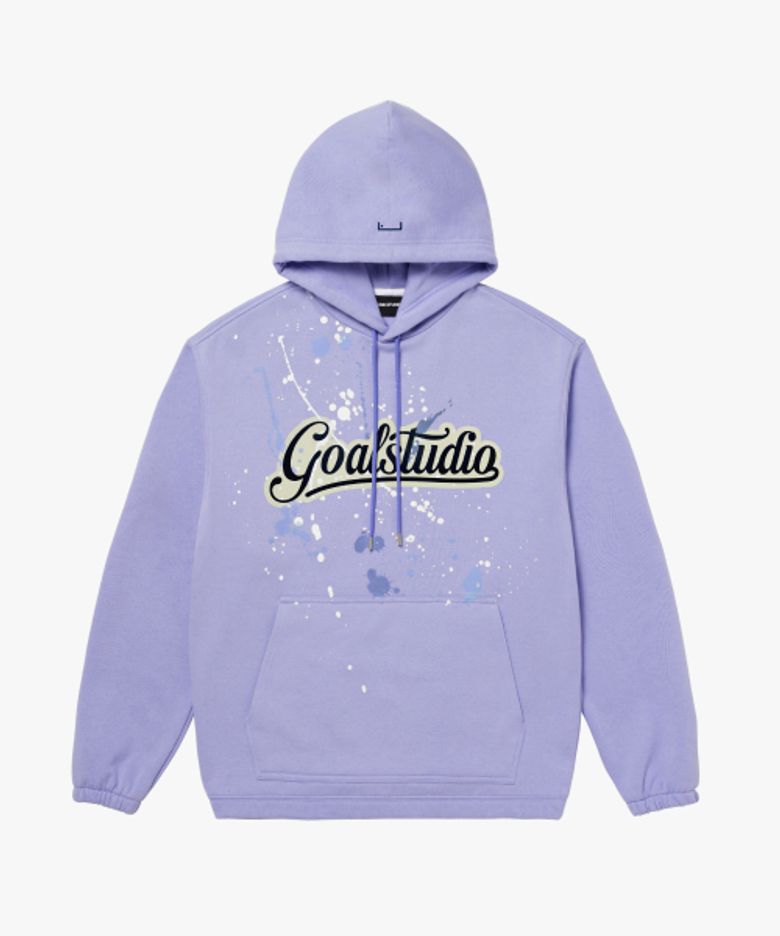 SCRIPT LOGO HOODIE-LIGHT BLUE