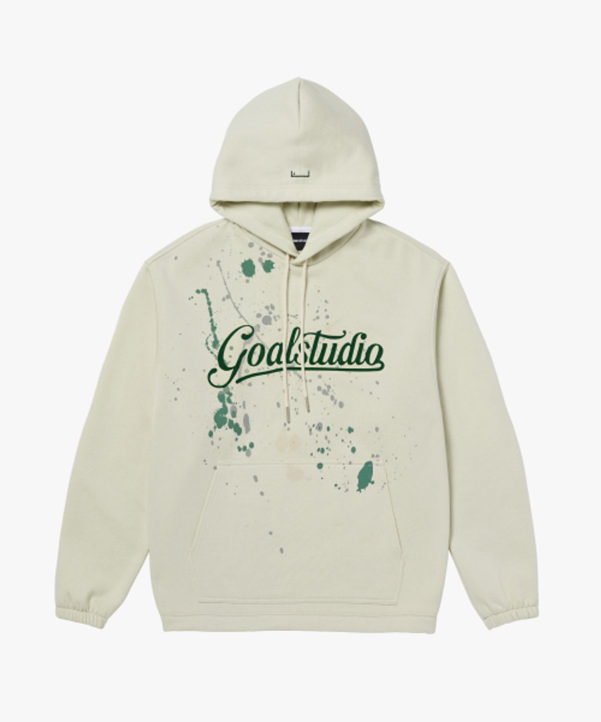 골스튜디오(GOALSTUDIO) SCRIPT LOGO HOODIE-LIGHT BEIGE