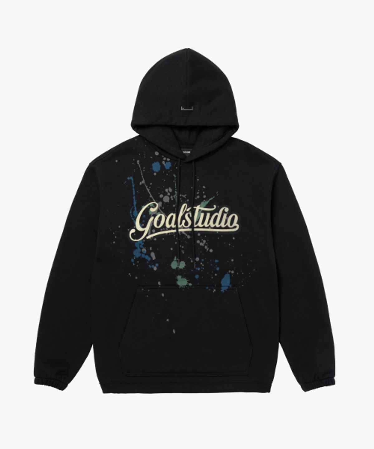 골스튜디오(GOALSTUDIO) SCRIPT LOGO HOODIE-BLACK