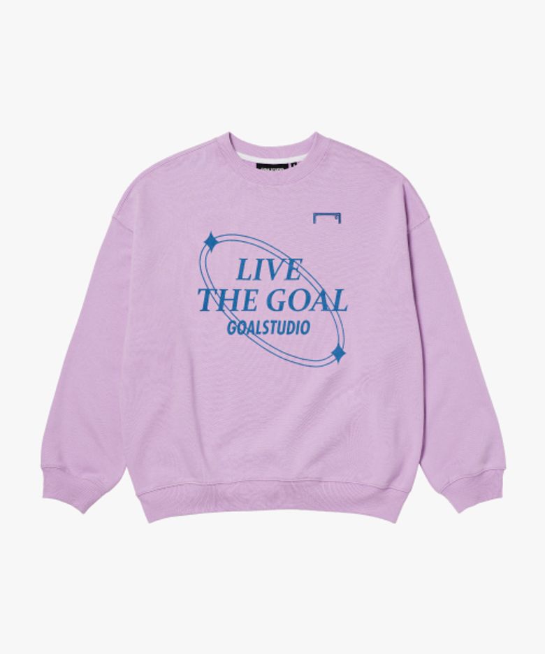 OVER FIT LIVE THE GOAL SWEAT-LIGHT PURPLE
