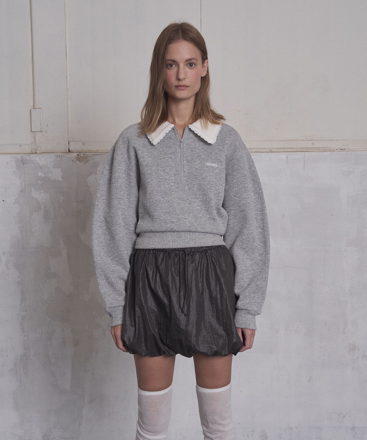 그로브(GROVE) GRVR SPORTS_벌룬 스커트_BLACK