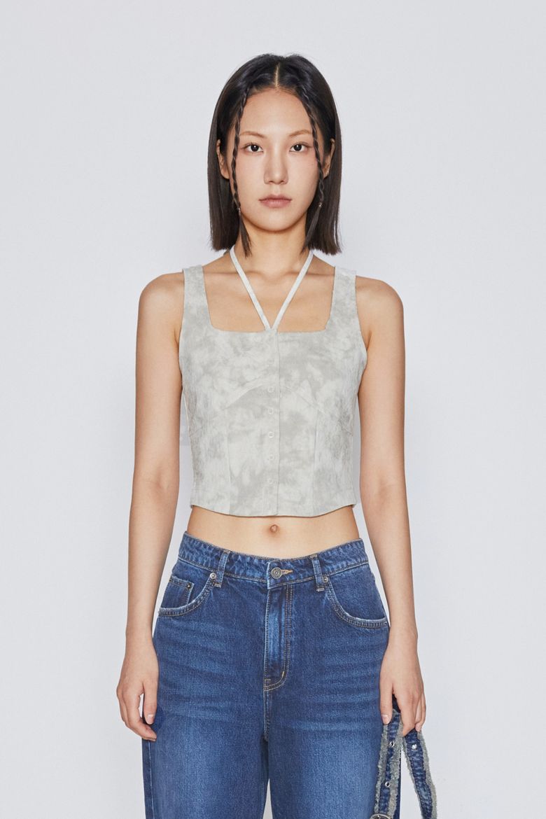 JACQUARD VEST (BEIGE)