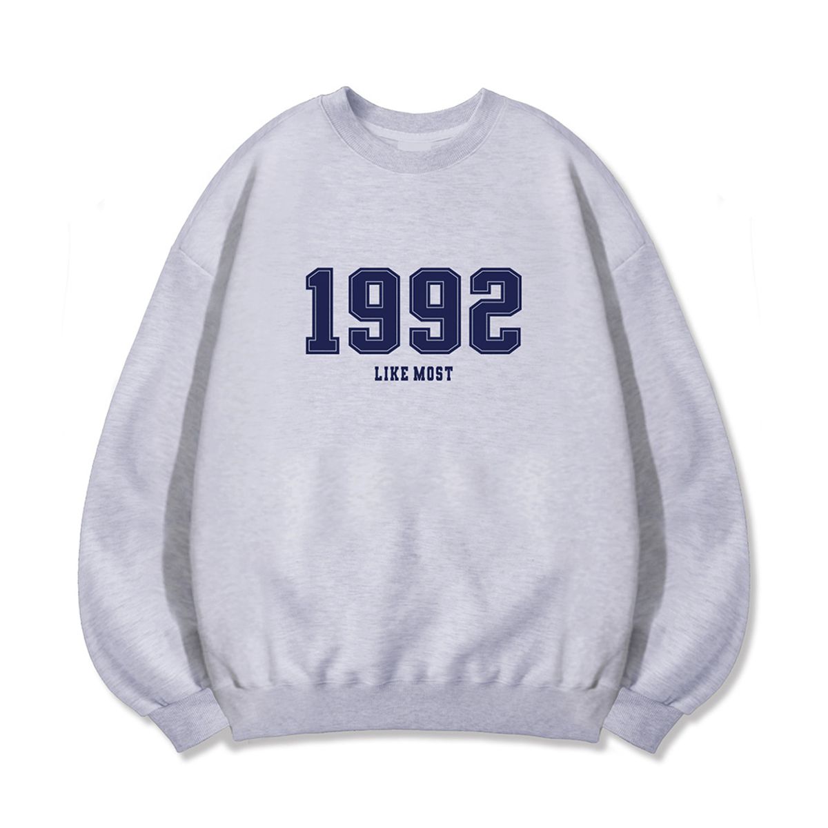 라이크더모스트(LIKE THE MOST) 1992 오버핏 스웨트셔츠 화이트멜란지
