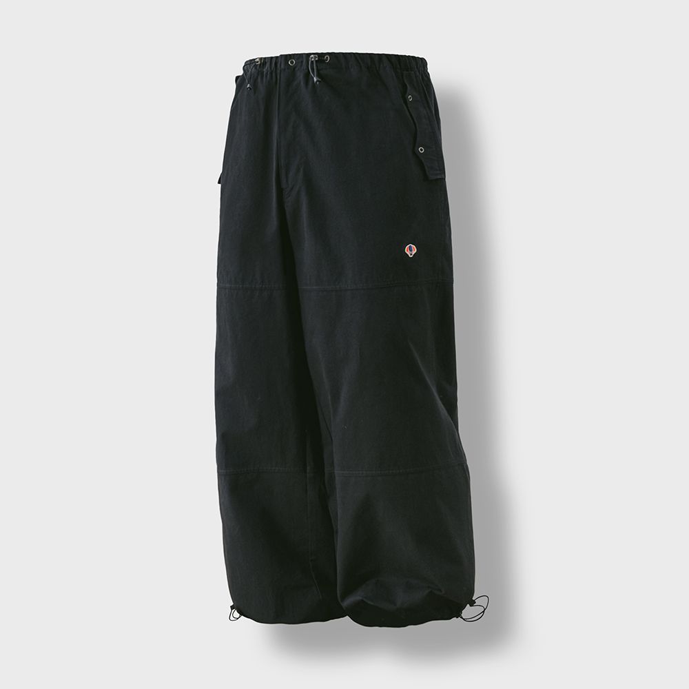 【ANGLAN】23FW★ [AG] Advance Wappen String Panel Pants AG] Advance Wappen String Panel Pants - Black - ANGLAN