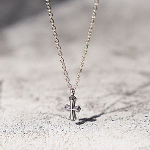 엔틱미니크로스 써지컬스틸 체인목걸이 (J2302-AN108_SV)