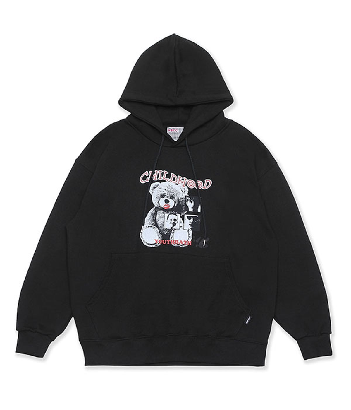 유쓰배쓰(YOUTHBATH) YB BEAR HOOD_BLACK