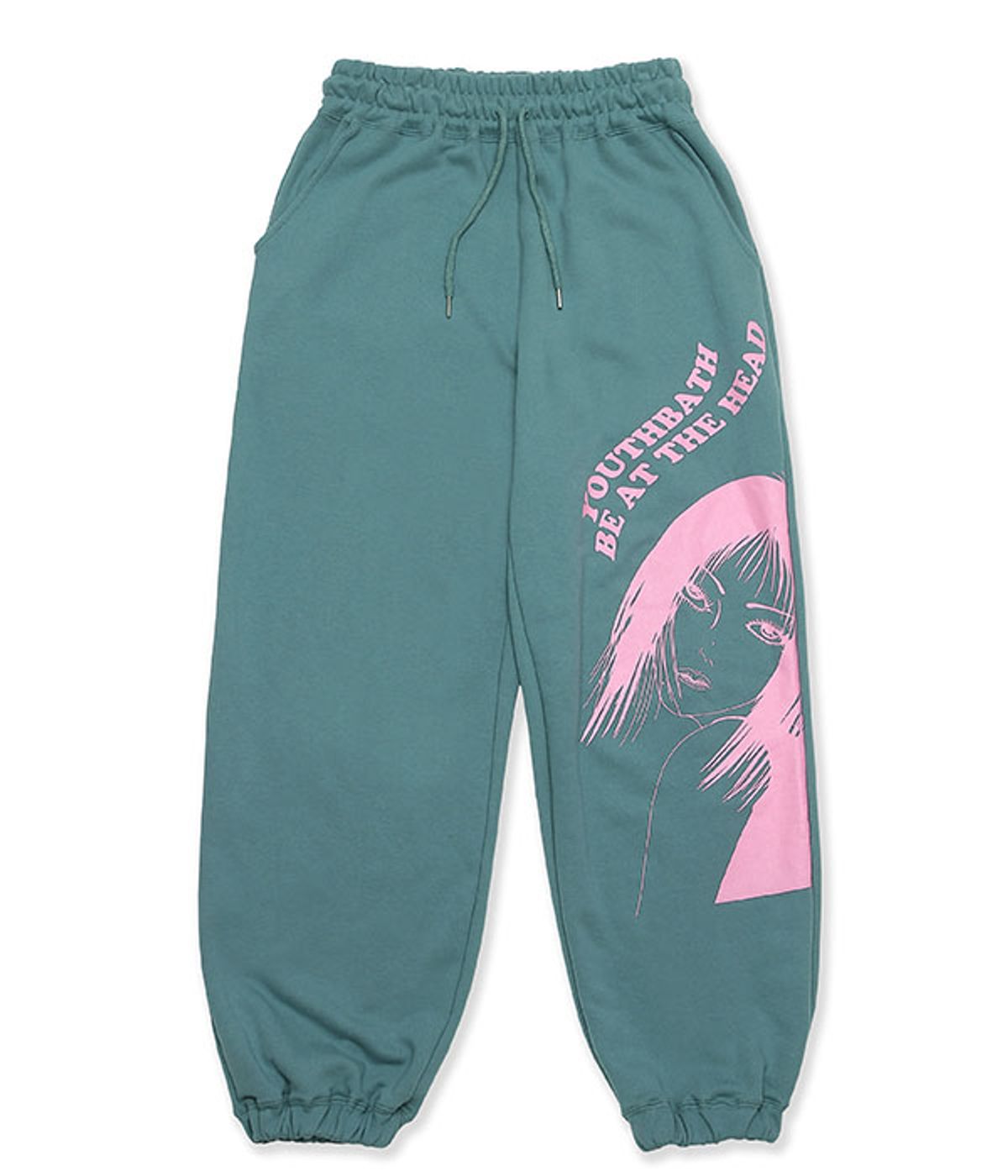 유쓰배쓰(YOUTHBATH) YB GRAPHIC JOGGERPANTS_GREEN