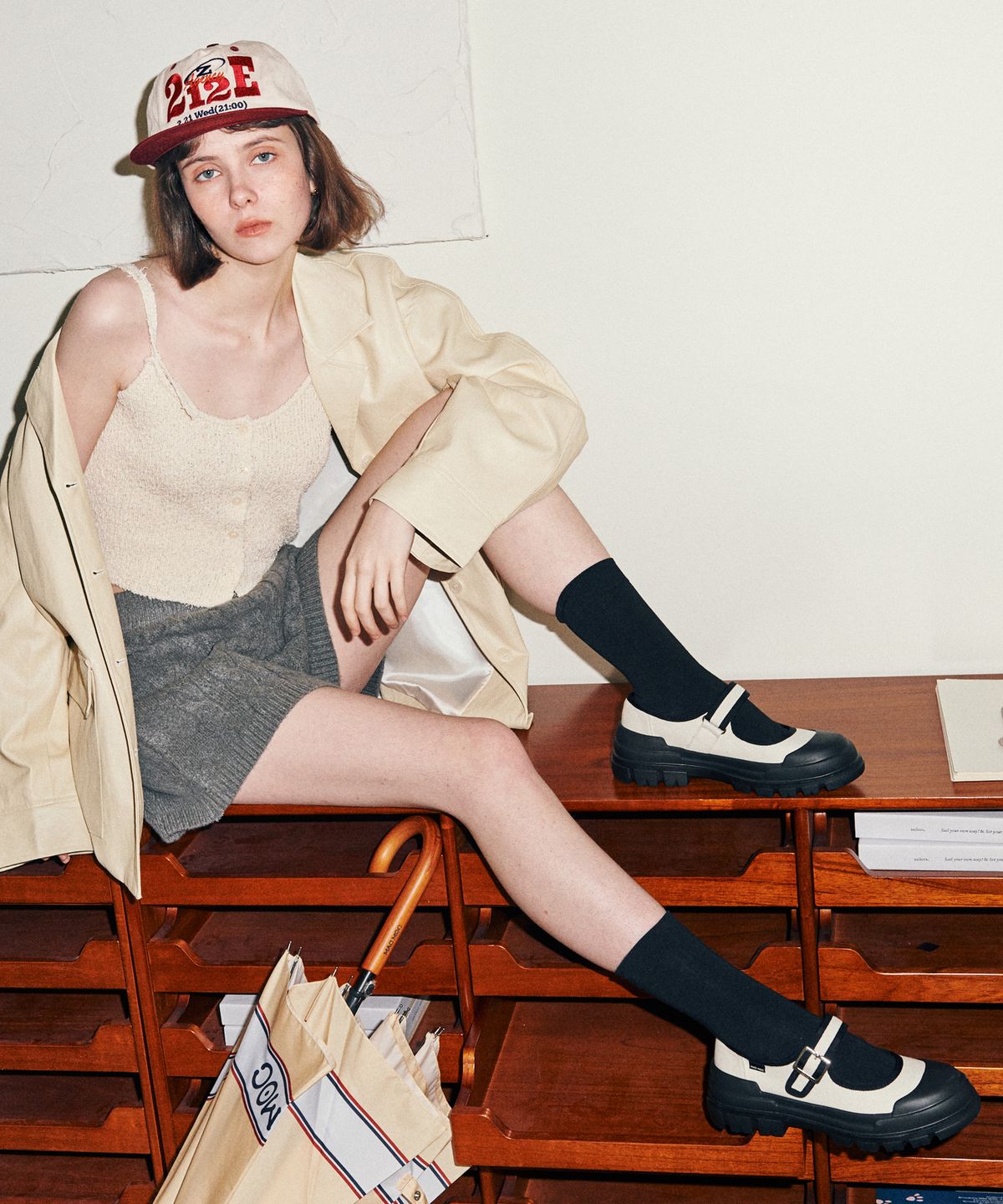 마크모크(MAC MOC) Cooing 4Color 메리제인 벨크로 스니커즈 3.5Cm
