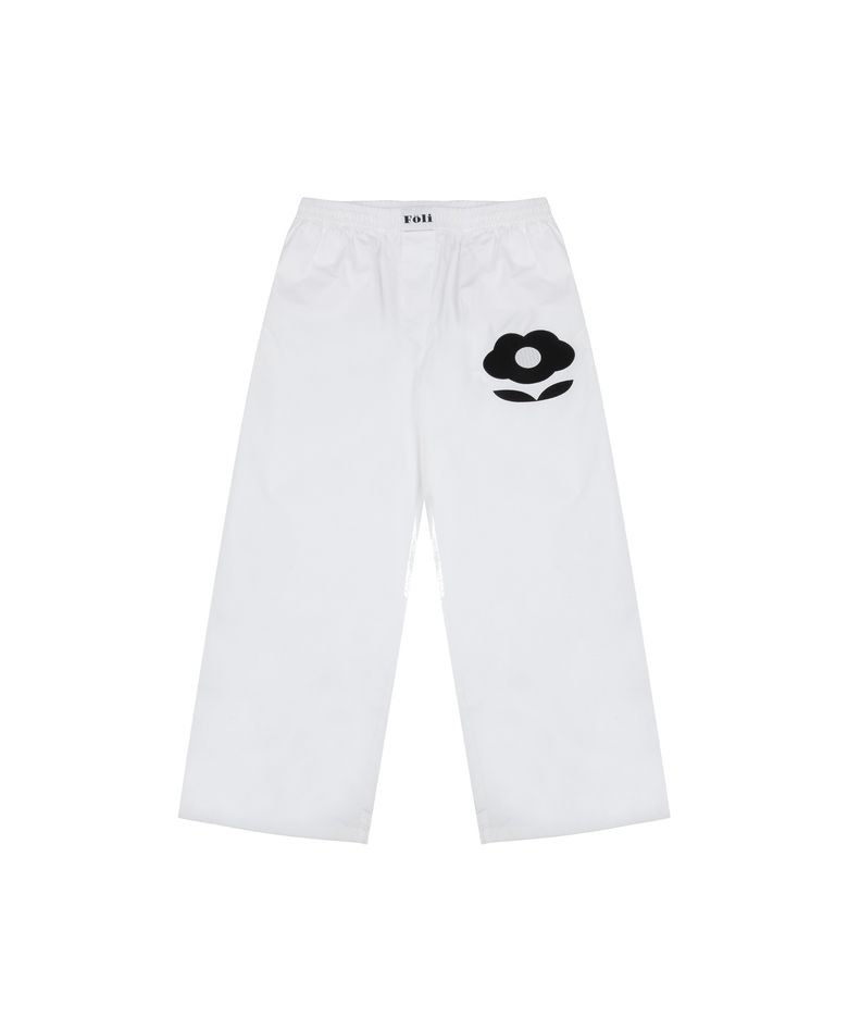 (W) Foli Garden PJ Pants White