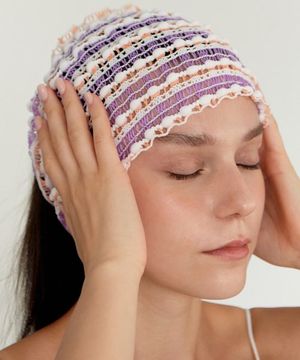 와이드 메쉬 세안 헤어밴드