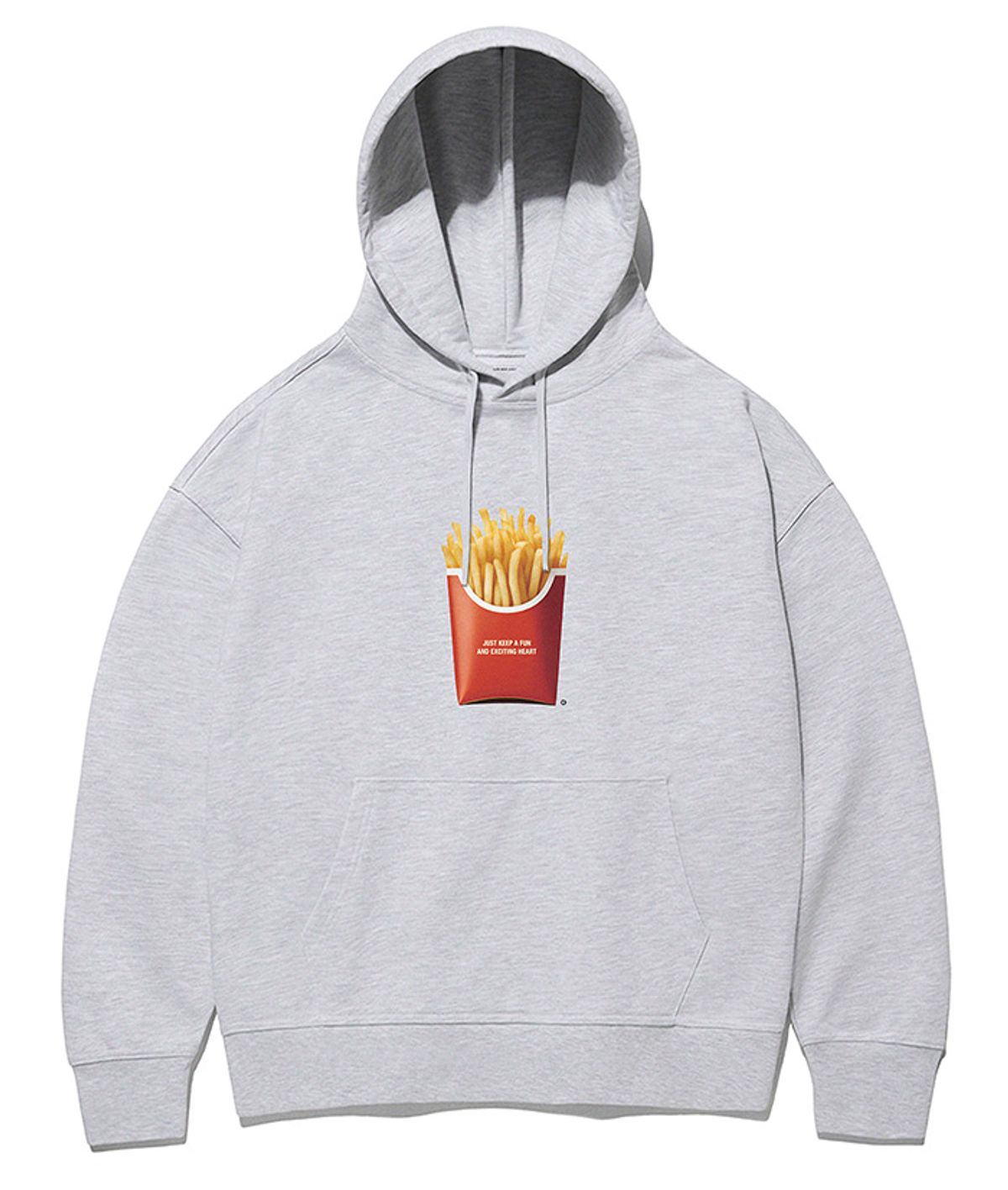 한량 컬렉티브(HANRYANG COLLECTIVE) HR 0041 french fries hoodie melange gray  프렌치프라이 그레이 후드