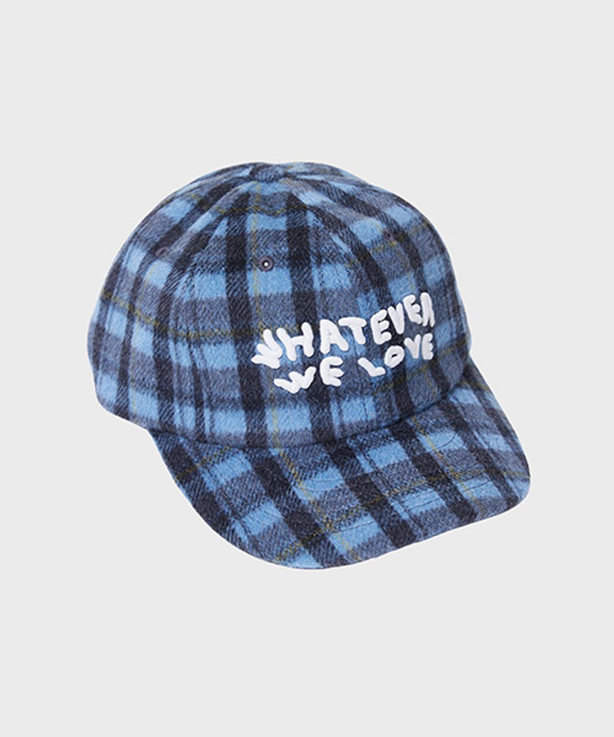 오울(OOOWL) WOOL CAP WHATEVER BLUE CHECK