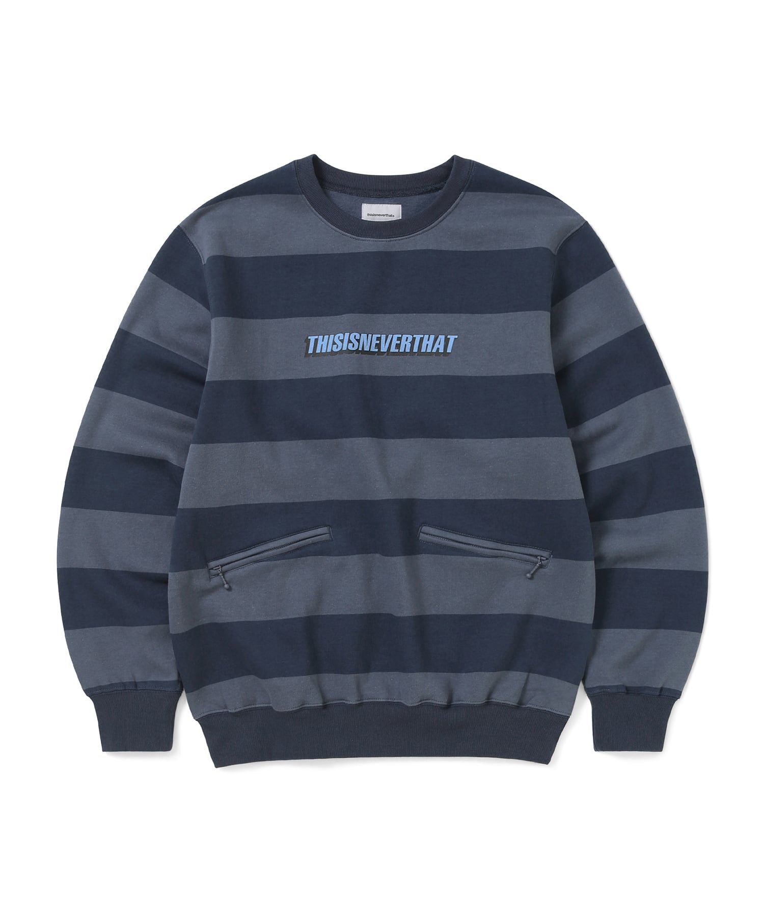 【THISISNEVERTHAT】Printed Stripe Crewneck Slate MUSINSA | thisisneverthat® Printed Stripe Crewneck Slate