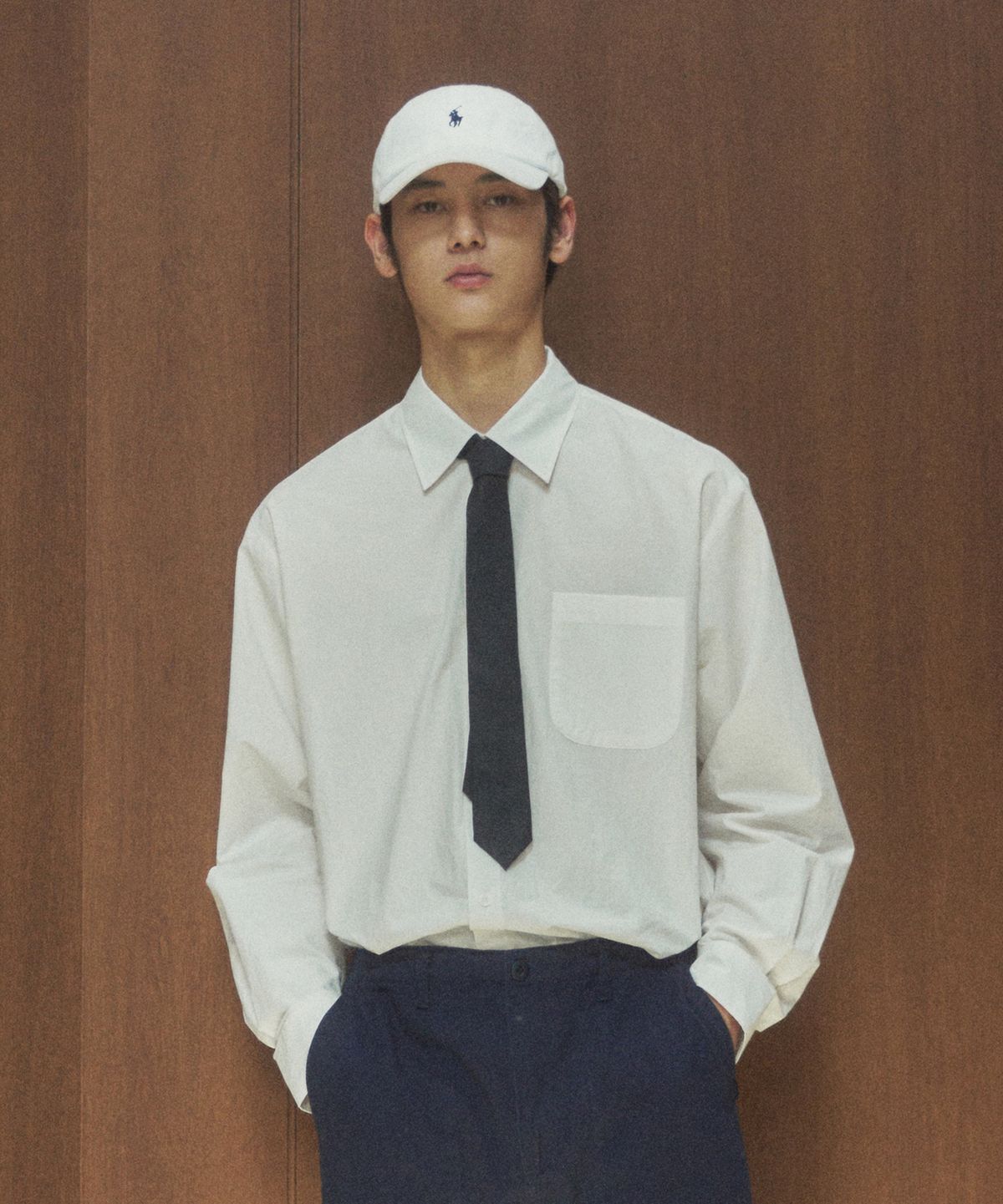 하프크라이즈 레이아웃(HALBKREIS LAYOUT) T20023 Dyeing color shirt_White