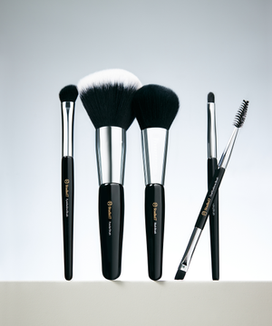 포터블 메이크업 브러쉬 세트(파우더,블러셔,아이섀도우,블렌딩,듀얼아이브로우 구성)