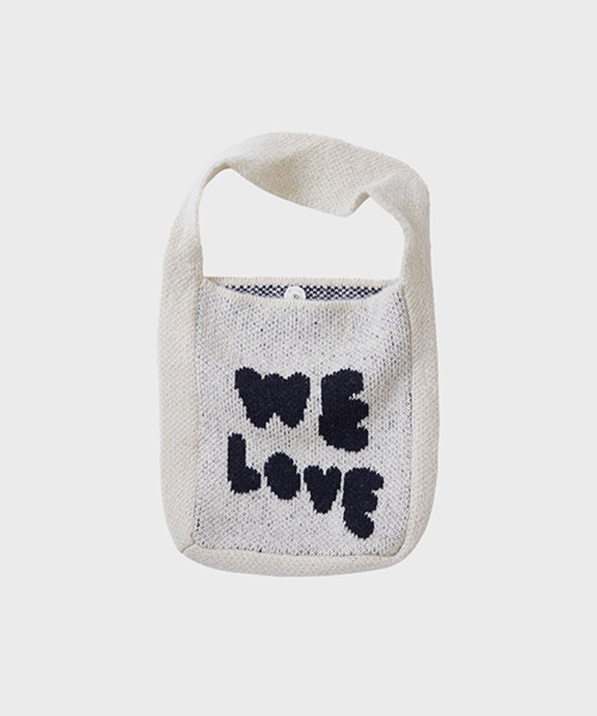 오울(OOOWL) KNIT BAG WE LOVE IVORY