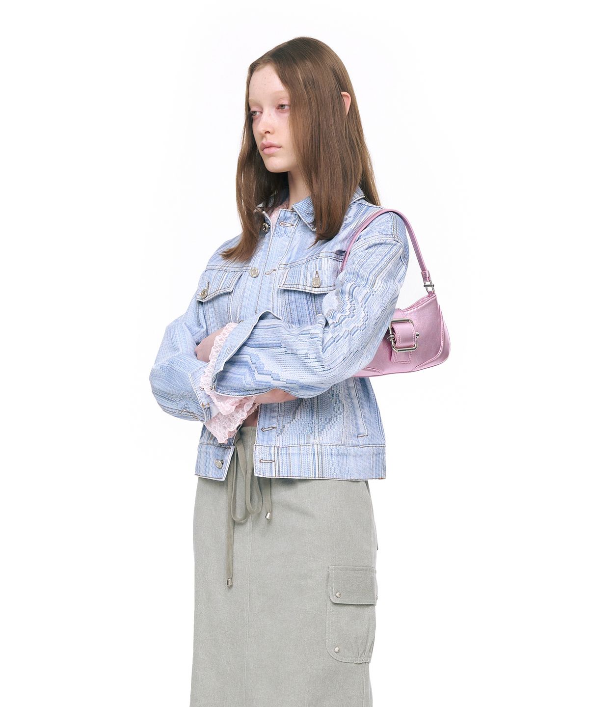 오소이(OSOI) SHOULDER BROCLE_SMALL [METALLIC PINK]