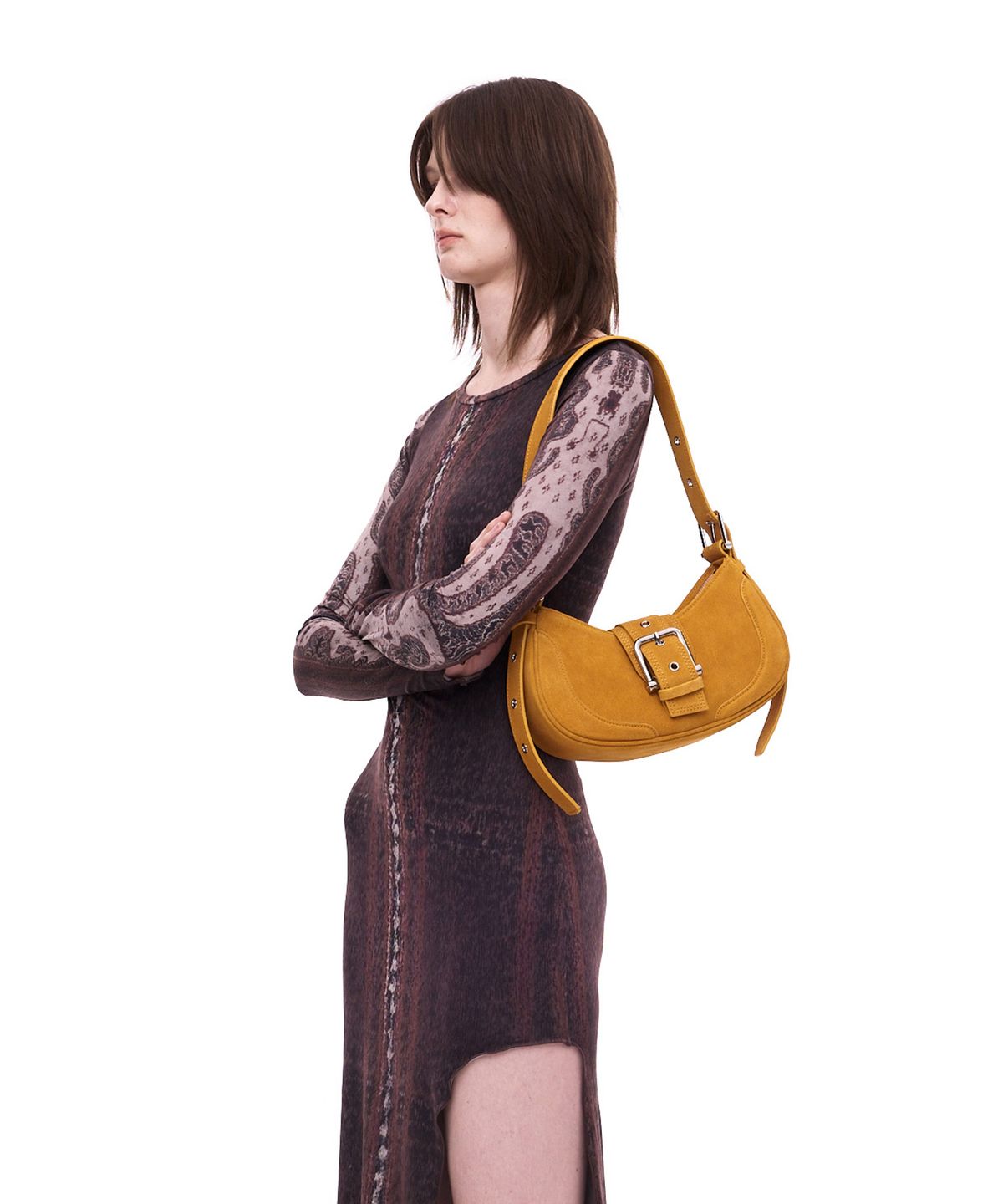 오소이(OSOI) HOBO BROCLE [DENIM MUSTARD]