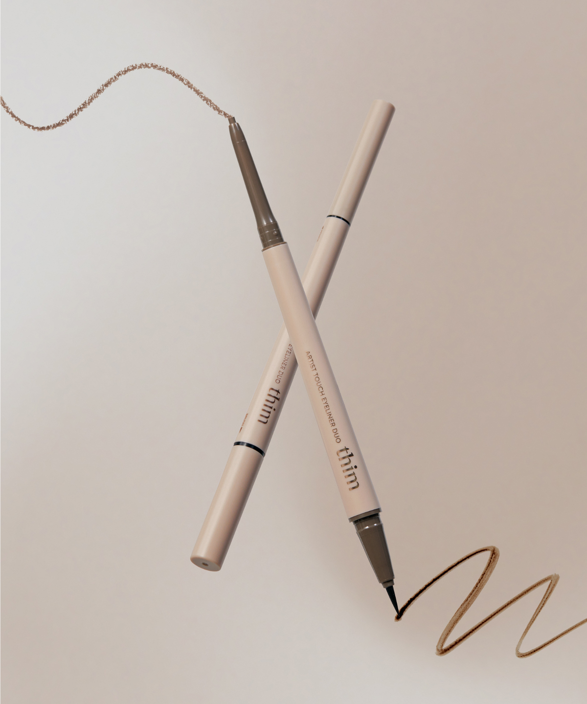 띰뷰티(THIM BEAUTY) 띰 아티스트 터치 아이라이너 듀오 [펜슬] 0.12g / [리퀴드] 0.22g (블랙/브라운)