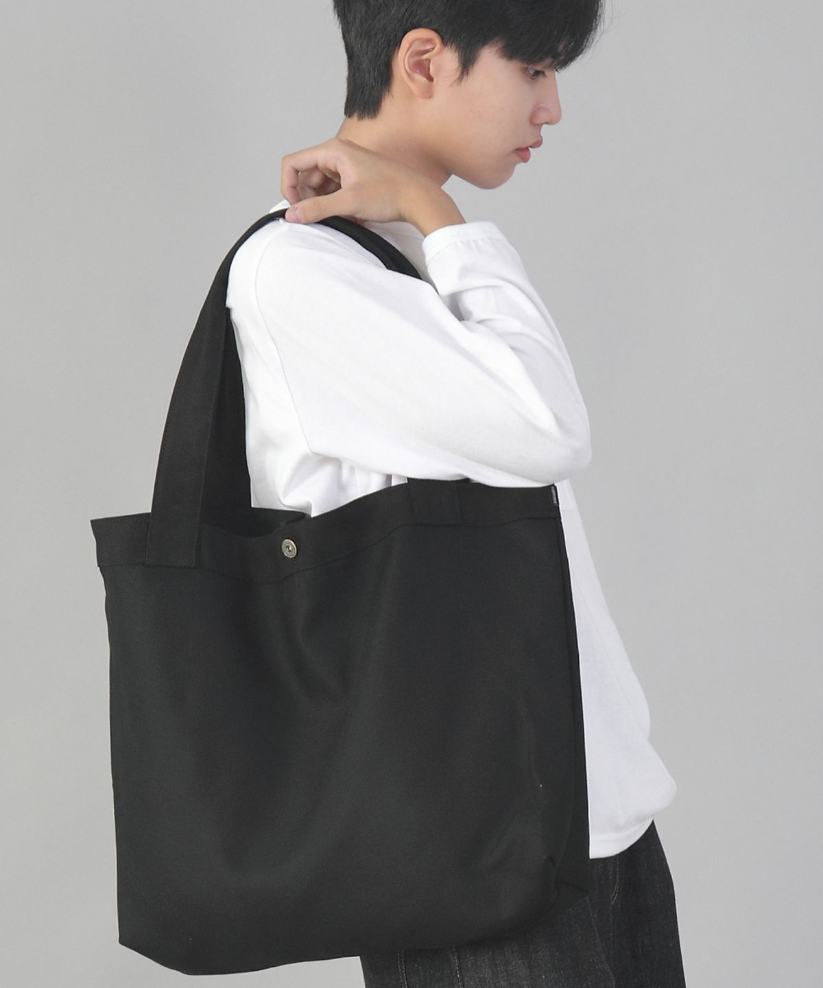 세인트크루(SAINTCREW) 미니멀 빅사이즈 숄더백 MBS-122 블랙블랙