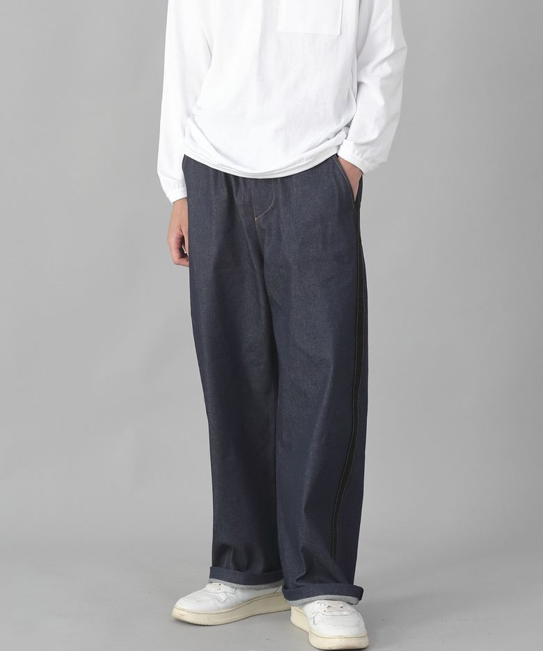 블랙 P라인 EX와이드팬츠 PLW-341 데님 인디고