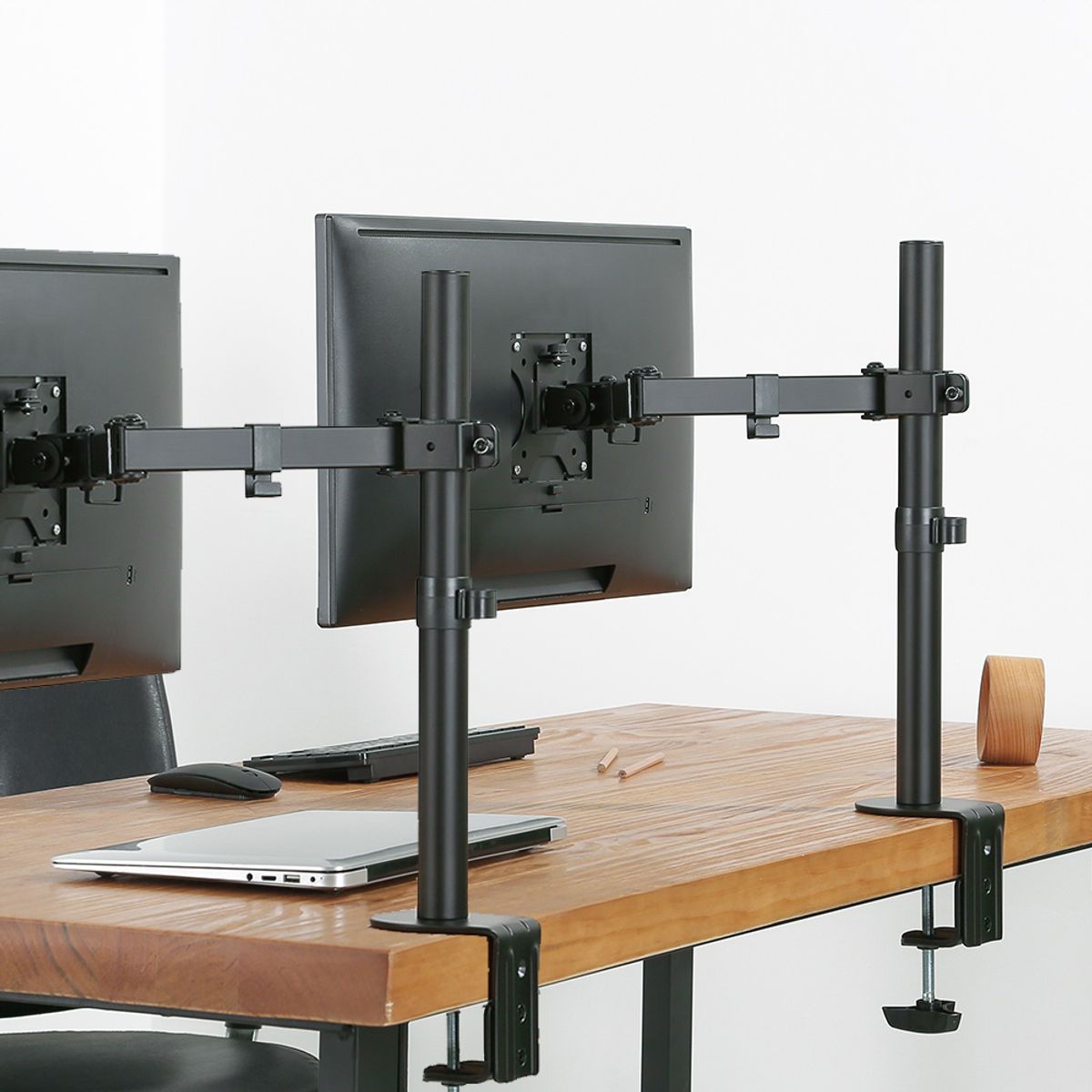엘디엘마운트(LDLMOUNT) 모니터 거치대(싱글 2개입) APL-C012D SHELFB