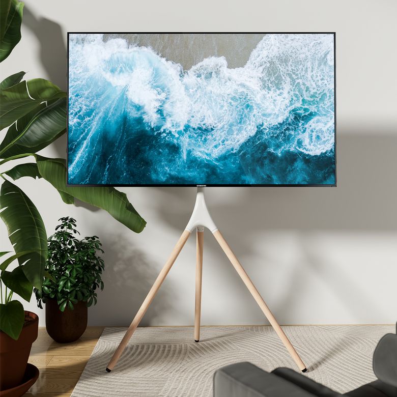 TV 스탠드 이젤형 티비 거치대 이동식 APL-TSE643W APL-TSE643B
