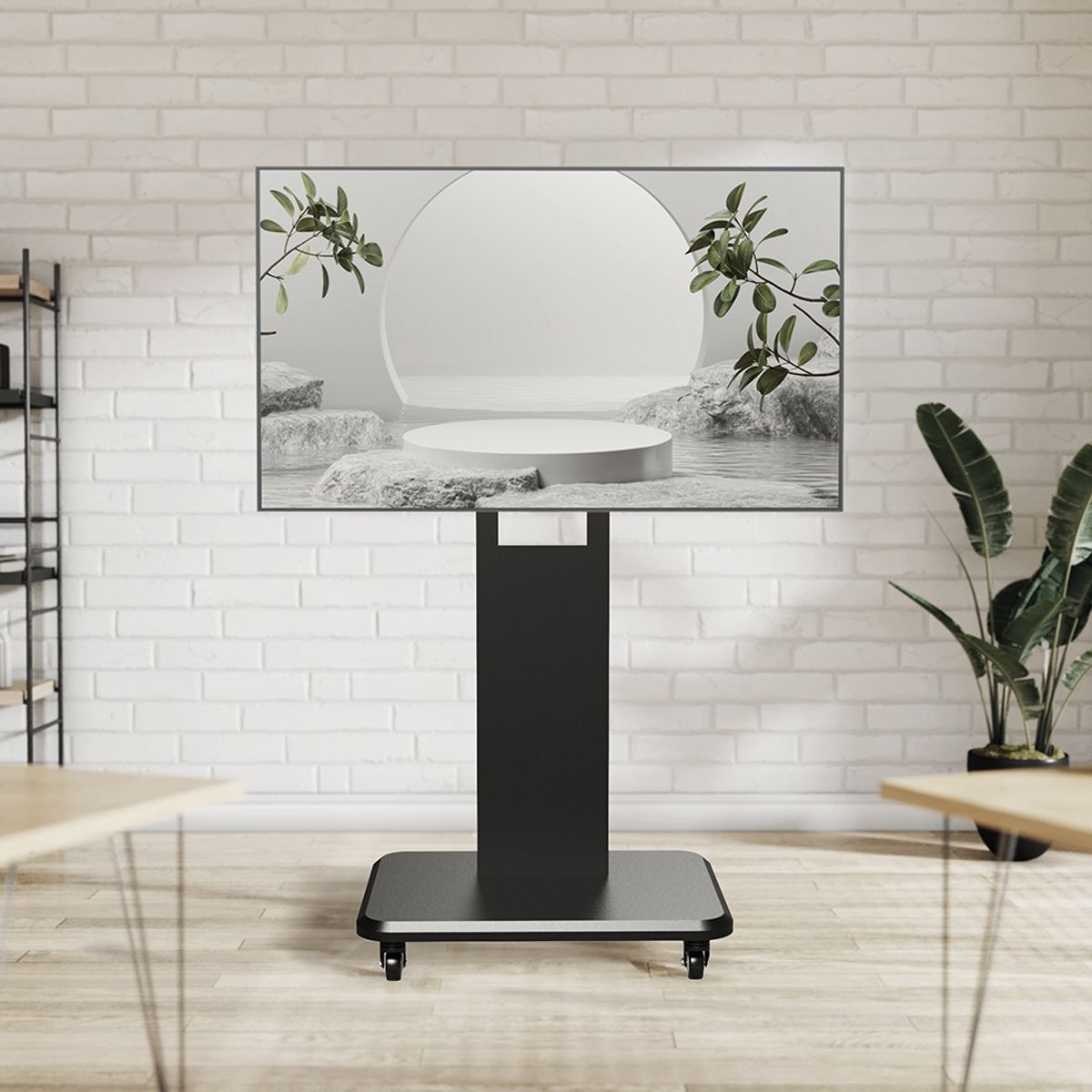 엘디엘마운트(LDLMOUNT) 피벗 이동식 대형 TV 스탠드 거치대 APL-TES86B