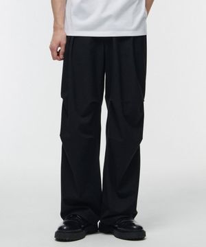 파라슈트 밴딩 슬랙스 [블랙]