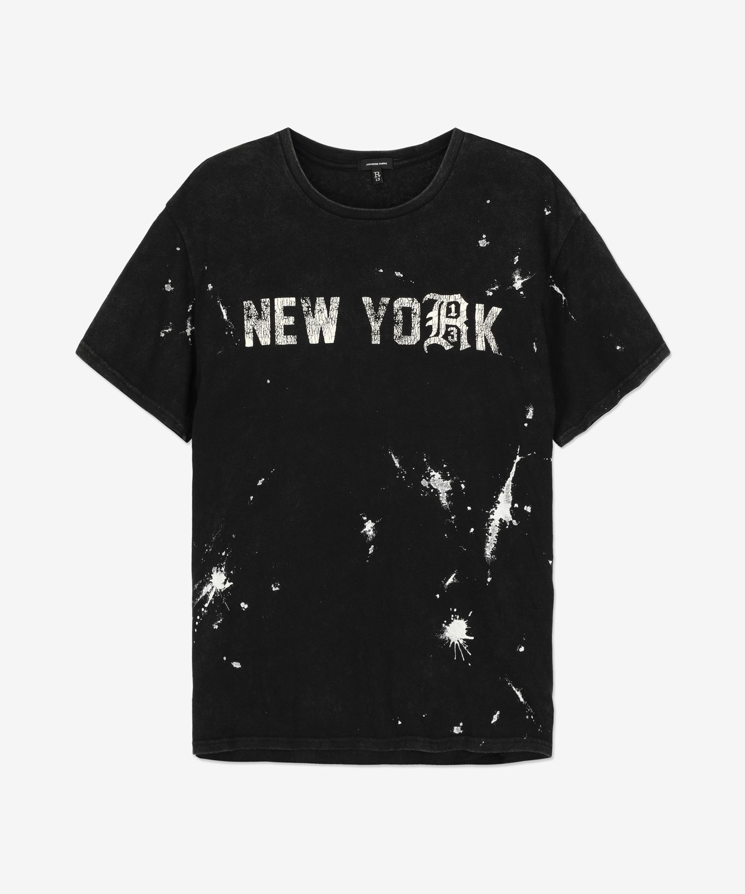 New York Boy Short Sleeve T-Shirt - Black / R13WK001K001CABPS