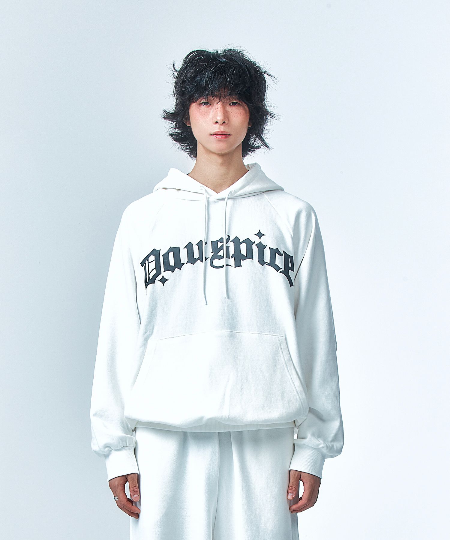 MUSINSA公式 | DAUSPICE Logo Hoodie White