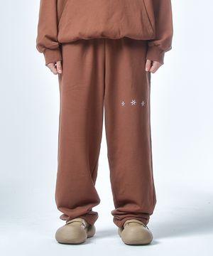 Logo Sweat Pants Brown