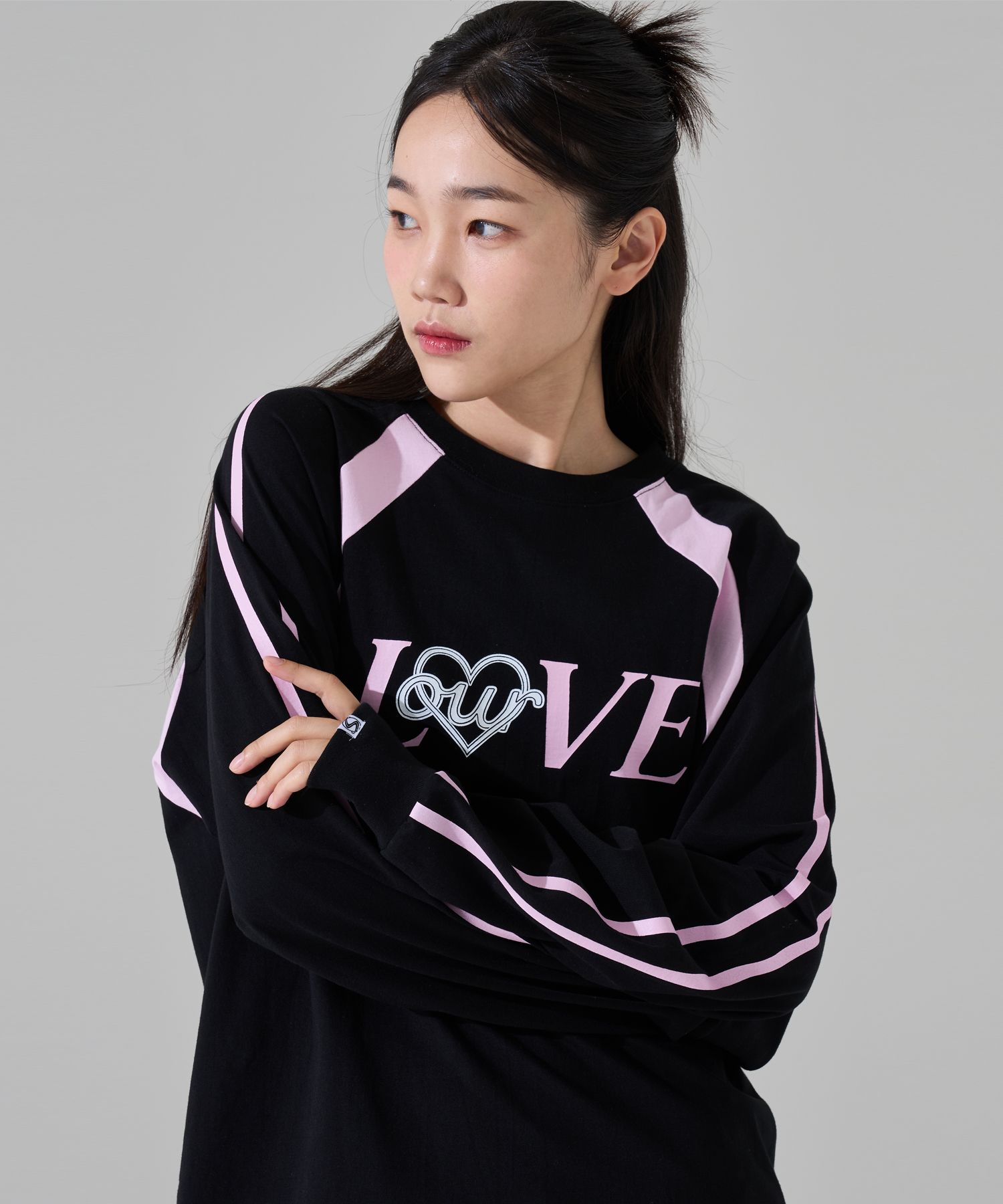 oursaysour ラブカラーコンビネーションラインシルクジャケット MUSINSA | OURSAYSOUR Love color combination line silk jacket