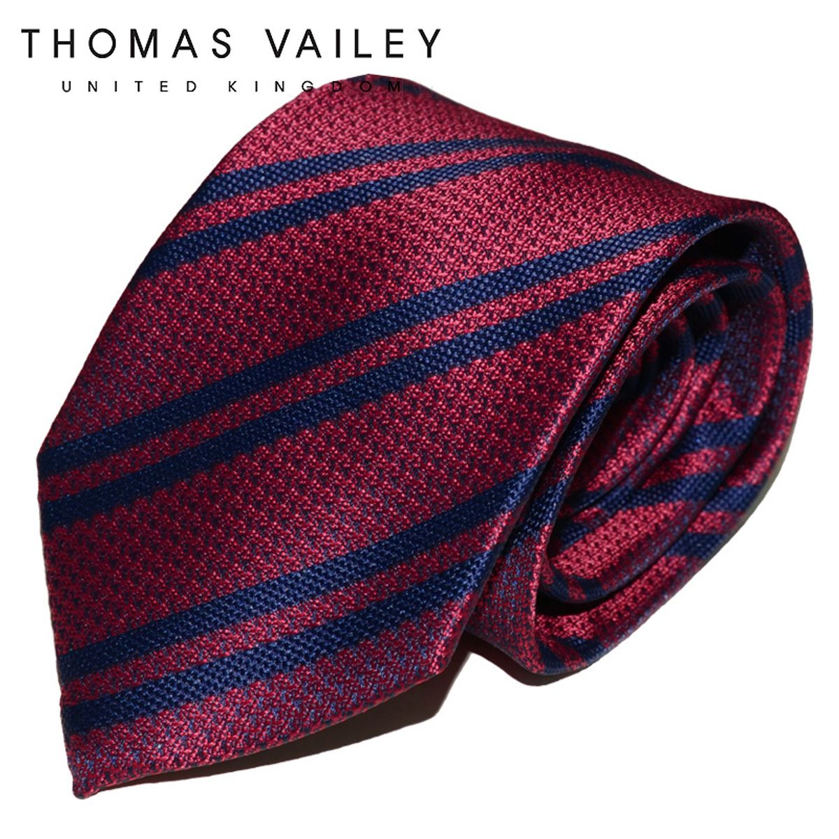 토마스 베일리(THOMAS VAILEY) 패션넥타이-페퍼 와인 8cm