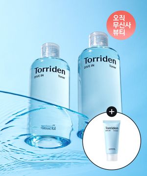 [SET] 다이브인 저분자 히알루론산 토너 300ml  x  2개 (+다이브인 크림 20ml)