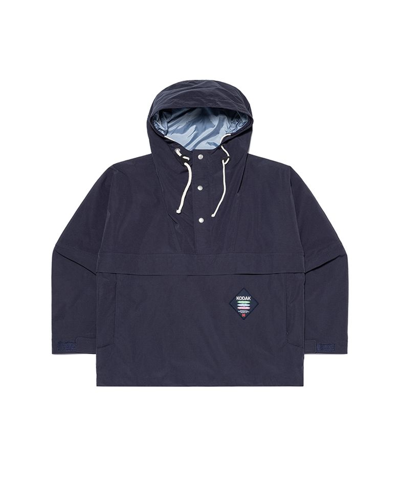 에센셜 로고와펜 후드 아노락 NAVY