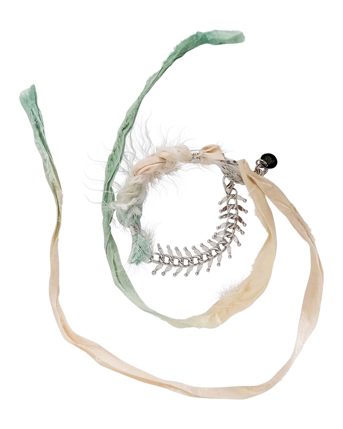 루루(RURU) ROUGH SCARF BRACELET WHITE