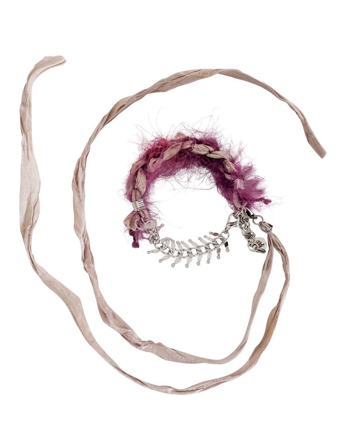 루루(RURU) ROUGH SCARF BRACELET GRAY