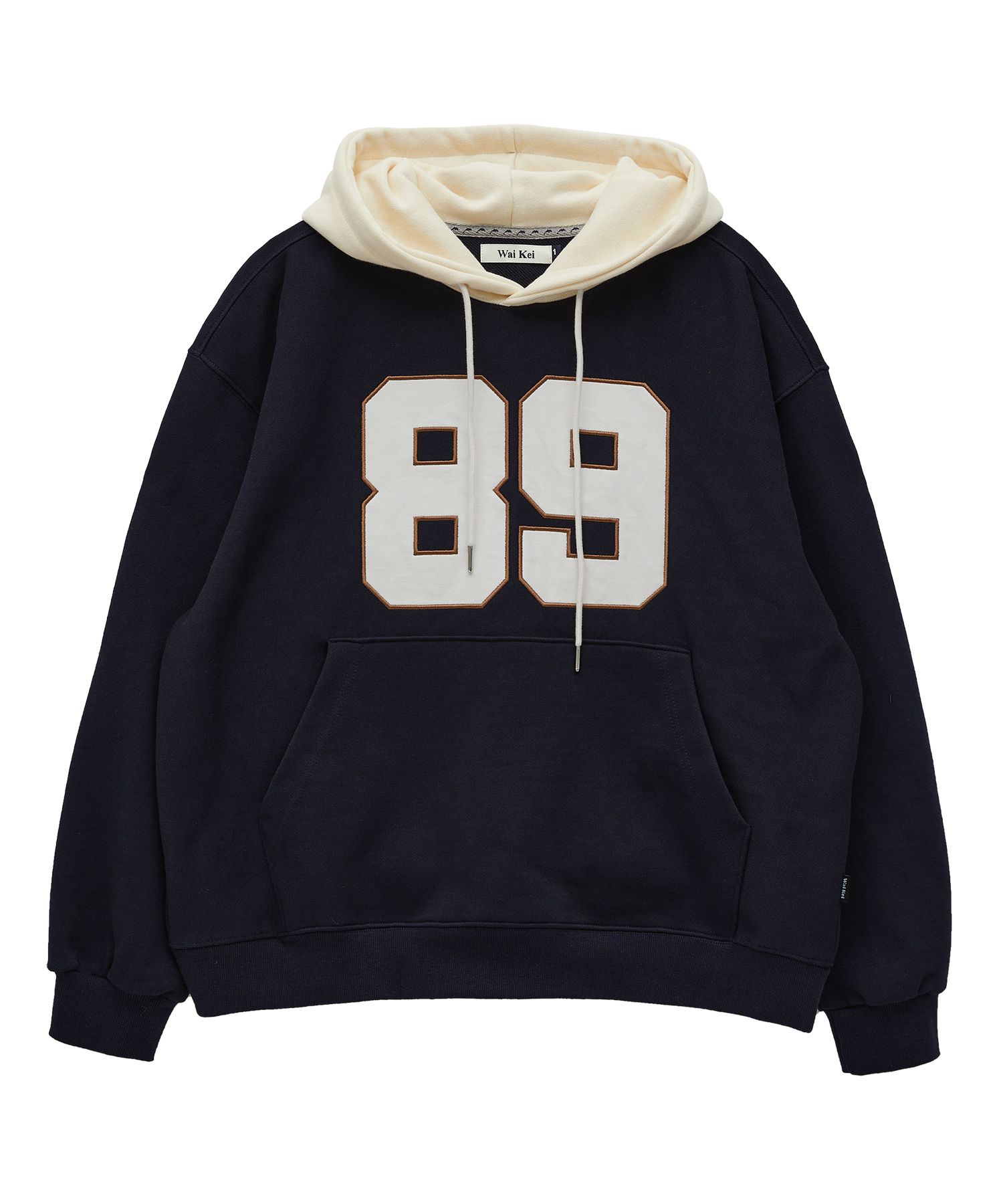 Wai Kei☆Color Block 89 Logo Hoodie MUSINSA | WAI KEI Color Block 89 Logo Hooded T-shirt Navy