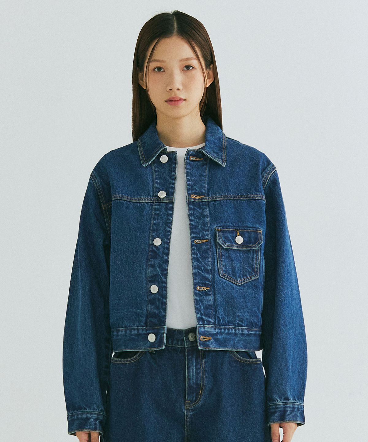 필드워커(FIELDWORKER) DENIM TRUCKER JACKET [BLUE]