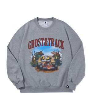 레이스 트랙 빈티지 프린팅 오버핏 맨투맨  GMT-146