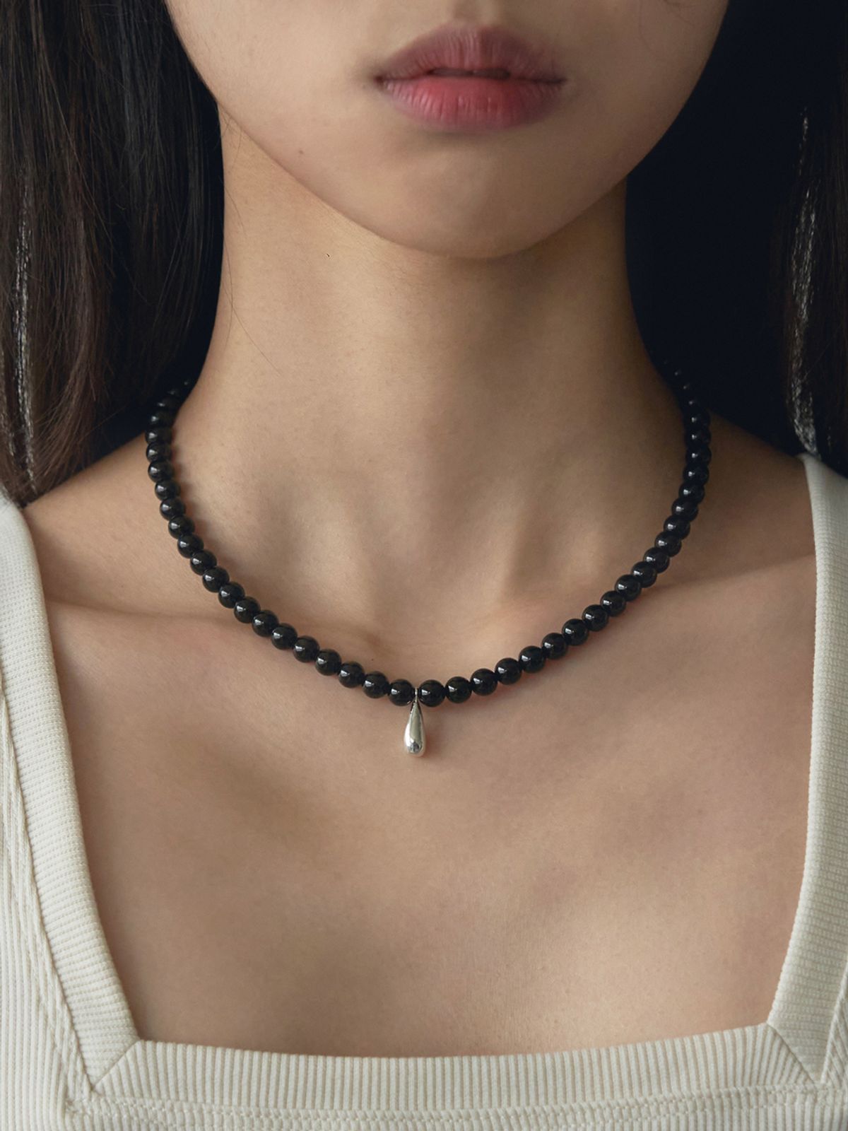 빈움(VINOOM) seed ball necklace(오닉스)