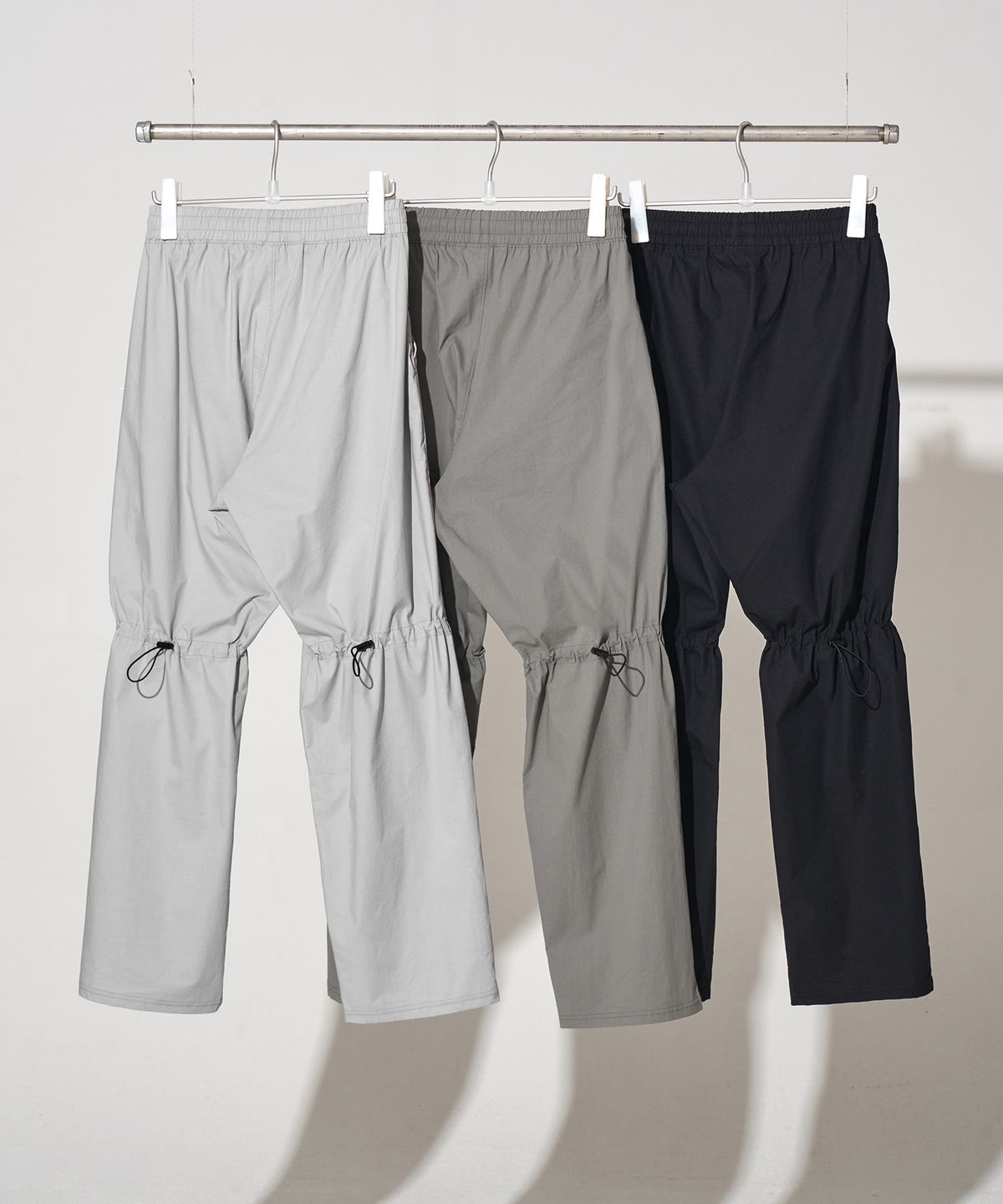 제로(XERO) Knee String Nylon Banding Pants [3 Colors]