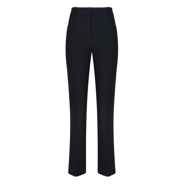 Line Point Bootcut Pants_Black